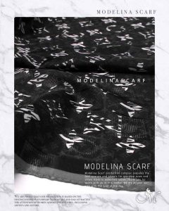 روسری قواره کوچک ژاکارد M6 بهاره