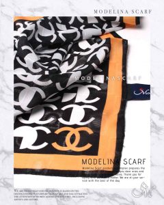 روسری قواره کوچک ژاکارد M8 بهاره