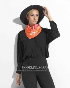 روسری قواره کوچک ژاکارد M9