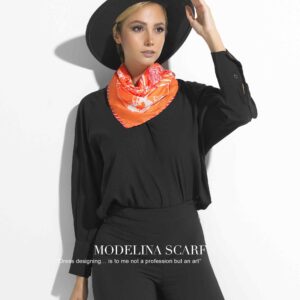 روسری قواره کوچک ژاکارد M9