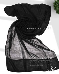 شال مشکی نخ حریر