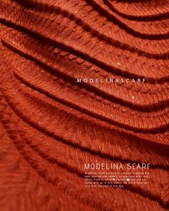 خرید شال پلیسه اکلیلی نارنجی