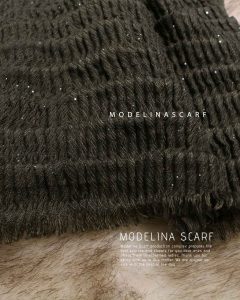 خرید شال پلیسه اکلیلی مشکی