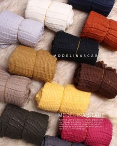 شال پلیسه اکلیلی پاییزه