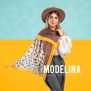 شال نخی منگوله دار مدلینا 1138M1