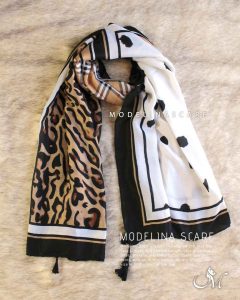 خرید شال نخی وول پلنگی