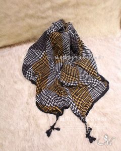 شال پلیسه کشمیر منگوله دار