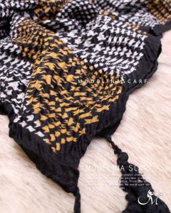 شال پلیسه کشمیر منگوله دار شیک