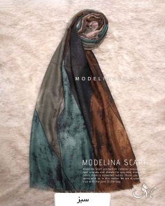 خرید شال کشمیر لمه دارسبز