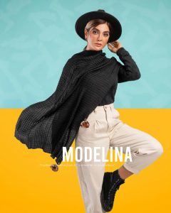 شال پلیسه پم پم دار