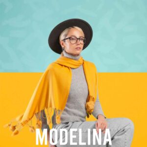 شال موهر پم پم دار مدلینا 1137