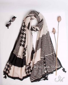 خرید شال کشمیر پلیسه مدلینا1142