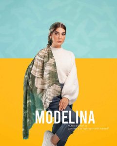 شال نخی کشمیر لمه دار