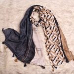 شال وول منگوله نسکافه ای