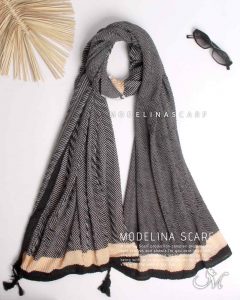 خرید شال کشمیر پلیسه مدلینا 1157