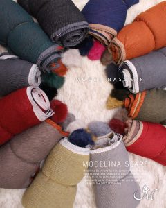 شال پلیسه 2لایه و دو رو