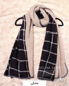 شال کشمیر مدلینا 1165 مشکی