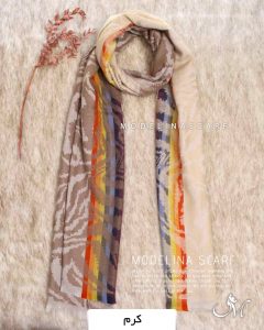 شال موهر اصل مدلینا 1166M2 کرم