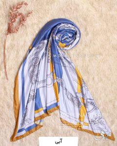 روسری موهر کجراه مدلینا 1168 آبی