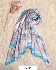 روسری موهر کجراه مدلینا 1168 طوسی