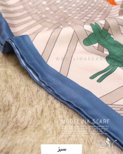 خرید روسری موهر کجراه مدلینا 1169 سبز