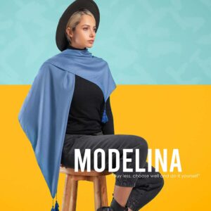 1172 روسری نخی منگوله دار مدلینا