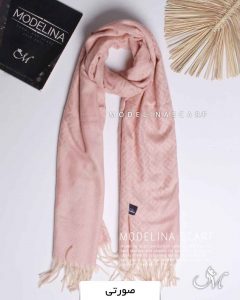 شال موهر اصل مدلینا 1177 صورتی