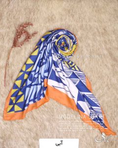 روسری موهر کجراه آبی