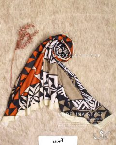 روسری موهر کجراه آجری