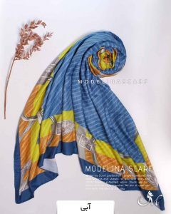روسری موهر کجراه مدلینا 1186 آبی