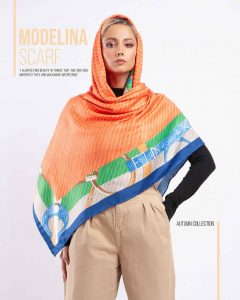 خرید روسری موهر کجراه مدلینا 1186