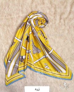 روسری وول زرد