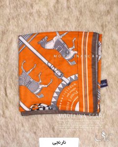خرید روسری وول نارنجی