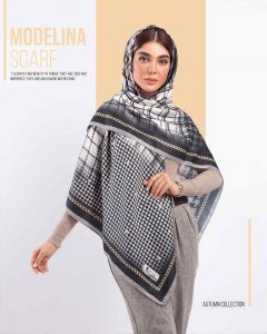 روسری موهر چهارخانه