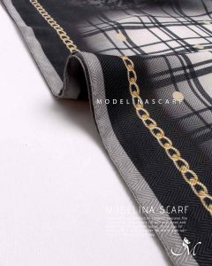 روسری موهر چهارخانه مدلینا