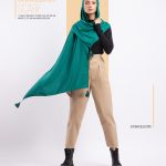 1193 شال نخی منگوله دار مدلینا