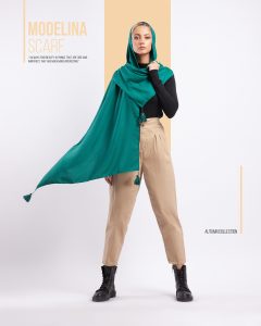 1193 شال نخی منگوله دار مدلینا