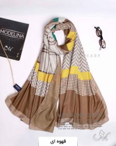 شال نخ موهر دو رو 1203 قهوه ای