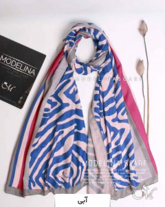 شال موهر نخ دورو مدلینا 1209 آبی