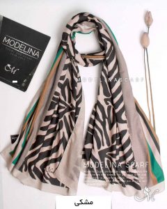 شال موهر نخ دورو مدلینا 1209 مشکی