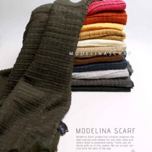 شال پلیسه مربعی پم پم دار