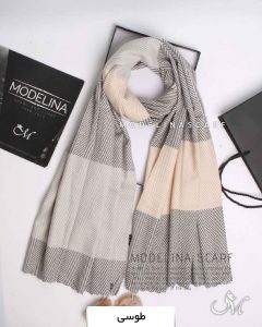 شال موهر جناقی طوسی