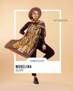 شال موهر دورو تک طرح مدلینا M14 1199