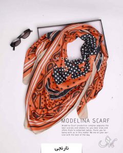 روسری وول جناقی نارنجی