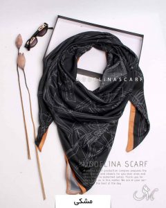 روسری جناقی پاییزه مشکی