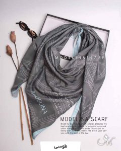 روسری جناقی پاییزه طوسی