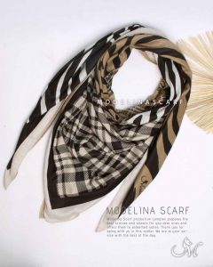 روسری نخی زمستانه تک طرح مدلینا پاییزه