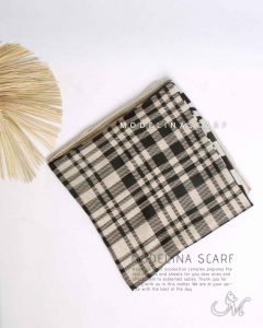 روسری نخی زمستانه تک طرح مدلینا زمستانه شیک