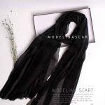 شال ابریشم مجلسی مشکی