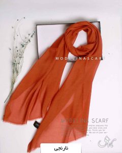 شال ابریشم مجلسی نارنجی
